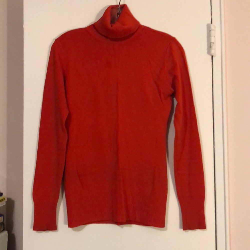 Red Turtleneck Sweater